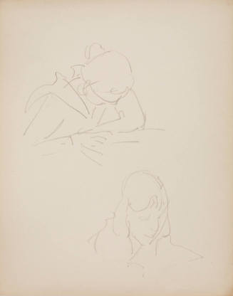 Untitled (Two Heads of Girls)