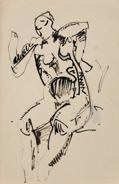 Untitled (Seated Nude)