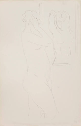 Untitled (Standing Nude before Mirror)