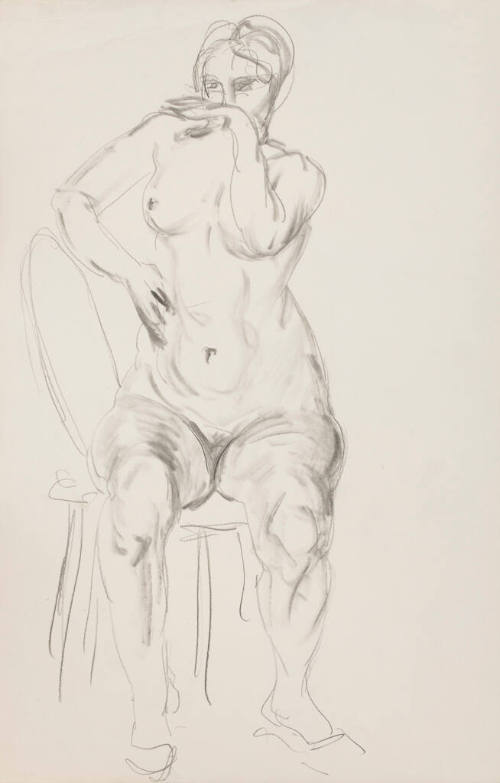 Untitled (Seated Female Nude)