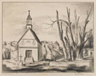 (Sketch of chapel in Santa Fe)