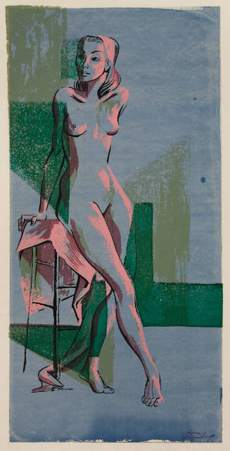 Nude (Vertical-blue)